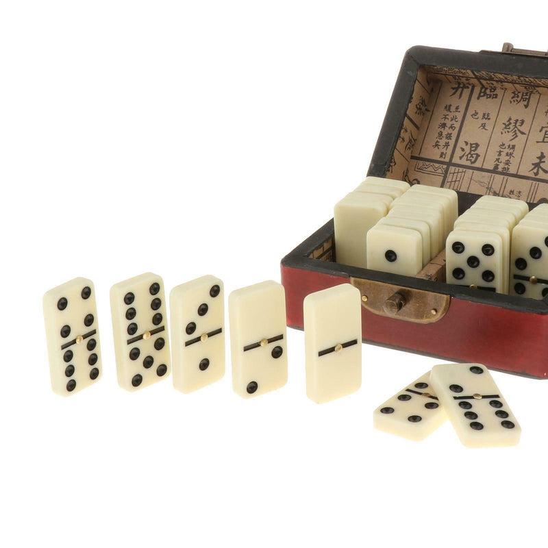 Double Six 28 Dominoes Set Traditional Entertainment Travel Table Board Game