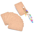 100Pcs  Earrings Necklace Holder Display Cards Jewelry Display Kraft Cards La BX