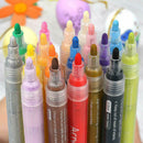 18Pc Marker Acrylic Paint Pens Art For Wood Glass Stone Fabric Craft Waterproof