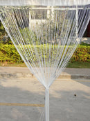 1Pc 3-Bead White String Door Curtain Divider Room Wall Window Blind Tassel Drape