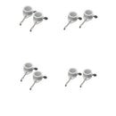 4 Pairs Of Anti-Wrap-Grommet-Clip-1 Inch Flag Mounting Rings