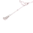 Double Heart Crystal Pendant Necklace Adjustable Clavicle Chain Choker Jewelr TE