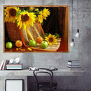 5D DIY Full Drill Diamond Painting Sun Flower Cross Stitch Embroidery Kits