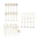 1-30 Wooden Table Numbers with Holder Base for Wedding Home Party Table