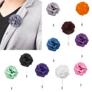 Boutonniere Stick Lapel Tie Pin Brooch &Sky Blue Flower Men Accessories Gift