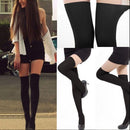 Womens Black Tinted Sheer False High  Stockings Pantyhose Tights`US