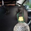 4pcs Car Seat Back Hook Concealed Headrest Hanger Organizer for Bag (Black)