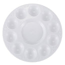 White 11-well Round Paint Palettes Artist Pallette