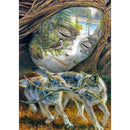 5D DIY Full Drill Diamond Painting Wolf Human Face Cross Stitch Embroidery