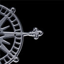 1pc wild compass Metal Cutting Dies Stencil Scrapbooking Photo Album Decor 3c