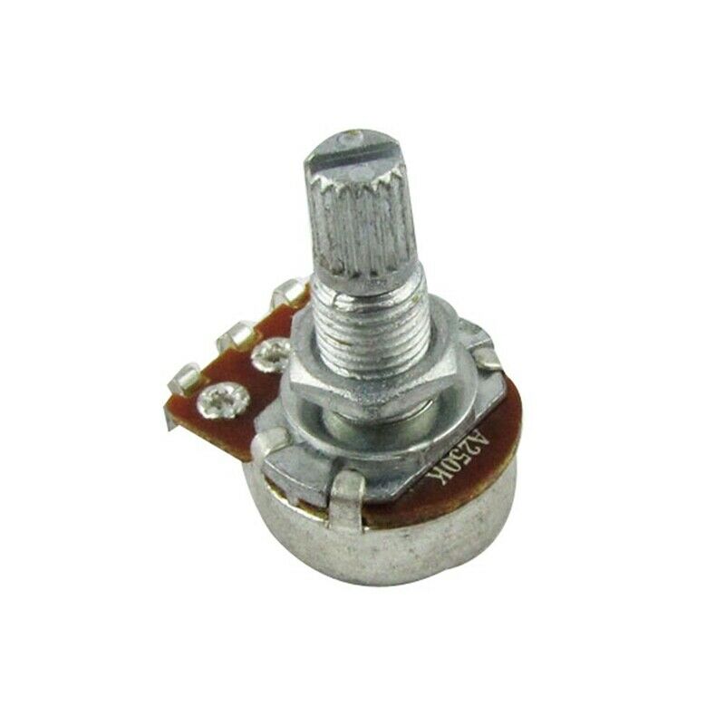 A250K Mini Split Shaft Audio Pot Guitar Long Potentiometers For Fender