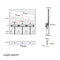 Chrome Bridge Compensated Brass Saddles Cut-Down Sides for TL Electric Guitar