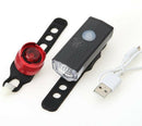 Bright USB LED Bike Front Rear Lamp Bicycle Rechargeable Headlight Taillight Set