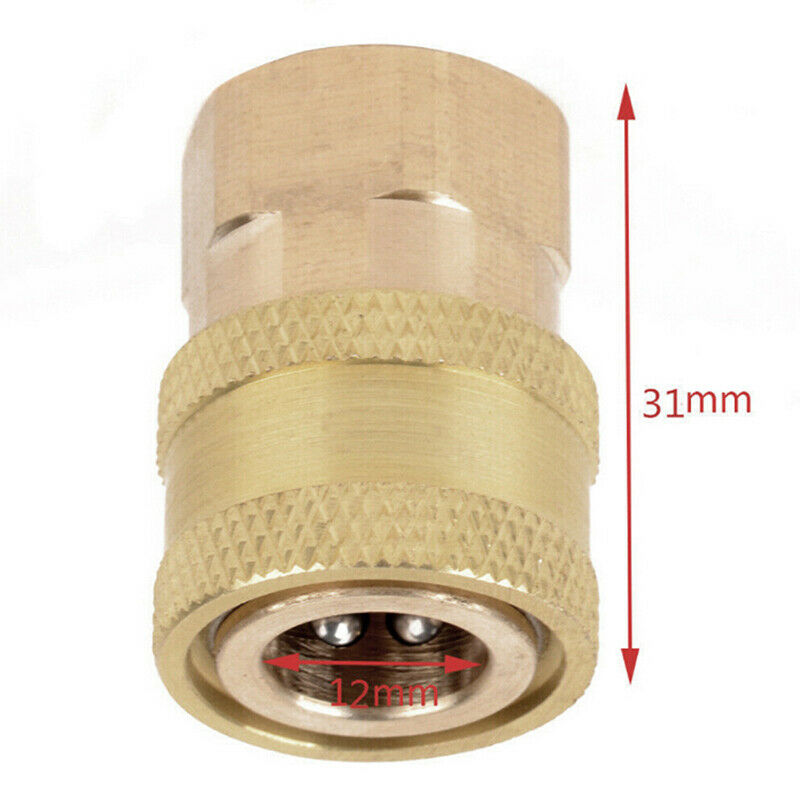 1Pc 1/4" Female NPT Brass Quick Connect Coupler Tool for Pressure Was Kw