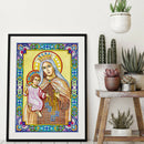 5D DIY Special Shaped Diamond Painting Religious Cross Stitch Kit Decor