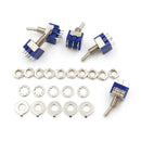 5Pcs MTS-203 AC 125V 6A ON/OFF/ON 3 Position DPDT Toggle Switch OZ