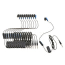 10Pieces Portable Mono Earphone with Mic Length Single Earbud for Sony PS4
