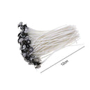 100Pcs/Set 12cm DIY Candle Wicks Cotton Core Waxed Sustainer Making Candle T6J4