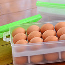 24-Grids Egg Holder Tray Plastic Refrigerator Storage Box Container Case
