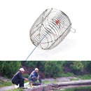 Cage Fishing Trap Basket Feeder Holder Stainless Steel Wire Fishing%Lure 58*43TE