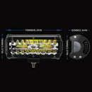 1X7Inch 400W LED Work Light Bar Flood Spot Beam Offroad 4WD SUV Driving Fog