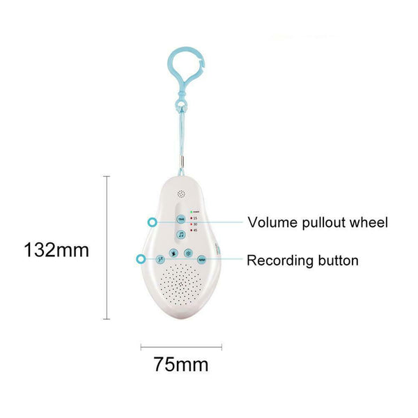 White Noise Machine Baby Sleep Soothers Music Sound Record Sensor Timer A#S