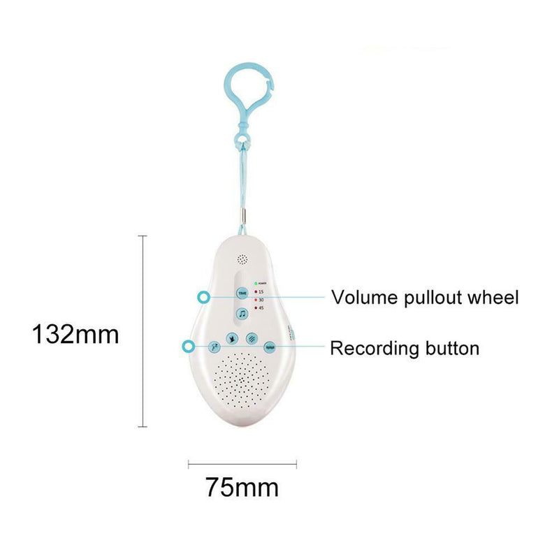 White Noise Machine Baby Sleep Soothers Music Sound Record Sensor Timer A