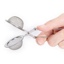 Stainless Steel Spoon Tea Ball Infuser Filter Squeeze Leaves Herb MeshStraine MO