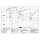 Small Mini Version Black Scratch Map Creative Luxury World Version Black GolQ1Q6