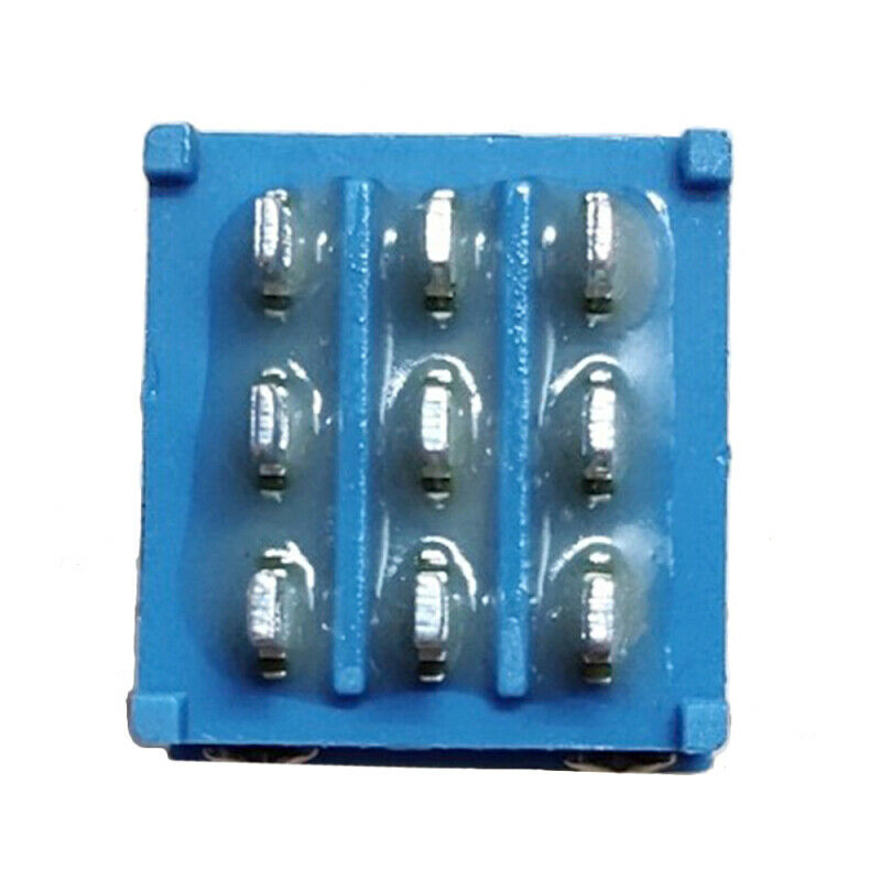 Electric Guitar 3PDT Foot Switch With Blue LED Ring - True Bypass Solder ZWP