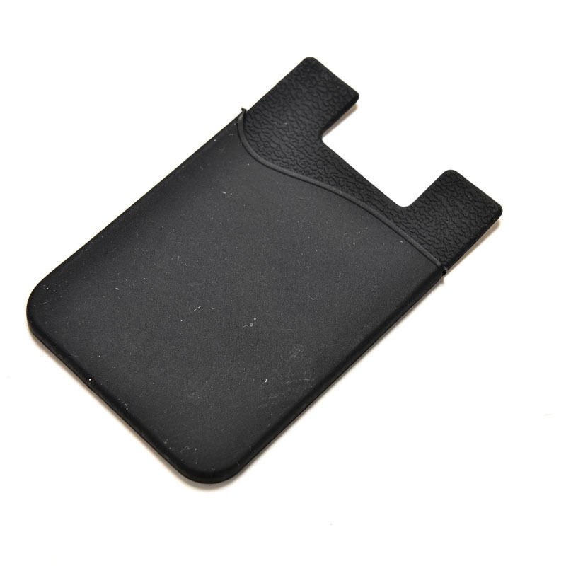 Silicone Mobile Phone Wallet Credit Card Cash Stick Adhesive Holder Case ATZZ
