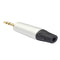 2x 1/8" 3.5mm Male Jack Plug Soldering 3 Pole Plug Repair Headphone Male Jack