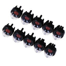 10Pcs Carburetor Snap in Primer Bulb Fuel Pump for STHIL Homeliter Ryobi Poul BX