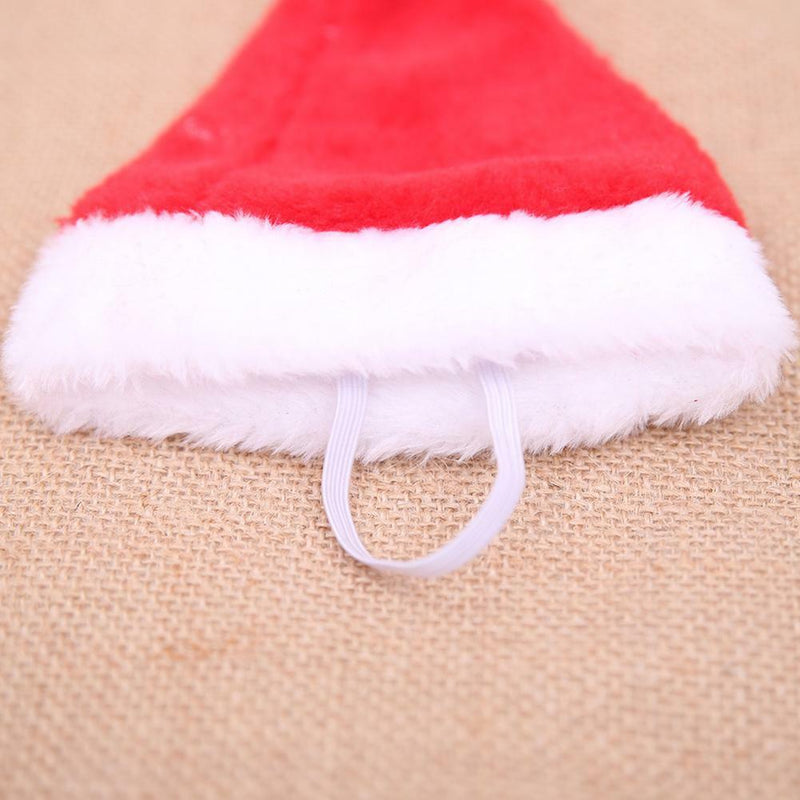 Winter Warm Pet Cat Dog Santa Claus Hat Christmas Xmas Plush Cap Decor Supply