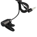 3.5mm Clip on Lapel External Lavalier Microphone for Cell Phone PC Laptop Pad