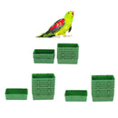 20 Pieces Bowls Food Eat Water Feeding Cage Hanging Parrot Pigeons Feeder Cup