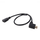 Hdmi Female To Male Left Angle Extension Cable Tv Lead 2.0 High Speed Ether V7O3