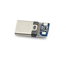 2pcs USB 3.1 Type C Male DIY Solder Cable Plug Socket Attached PC Board SMT ~ï¼ˆ