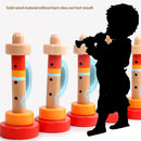 Baby Kids Wooden Horn Music Toys Trumpet Instruments Toys Musical Toys Early