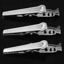 90pcs Mini Electrical Crocodile/Alligator Test Clip Clamp Jaw 10x42mm Silve V9U6