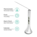 LED Desk Lamp Foldable Dimmable Touch-Type Table Lamp with Calendar Tempera