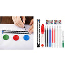 15 Pieces Sewing Gauge Seam Rippers Kit, with Pins Gauge Heat Erasable Pen