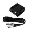 48V Microphone Phantom Power Supply +2.5M/8.2ft XLR Cable Line (US Plug)