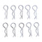 Metal Body Clip Cotter Pins R-Pin for   1/28 RC Car Models, Pack of 10