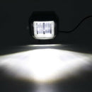 Motorcycle Car 6500K White Fog Light Square LED Angel Eye Off-Road Work Light-y