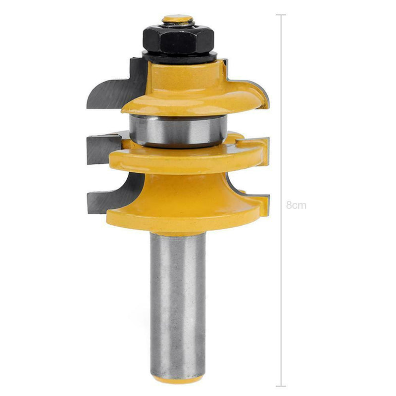 Shank Woodworking Cutter Stacked Rail Stile Router Bit Cutting Accessories A