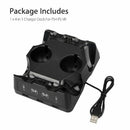 4 in 1 Controller Charger Dock Power Charging Stand For PS4/MOVE/PS4 VR New
