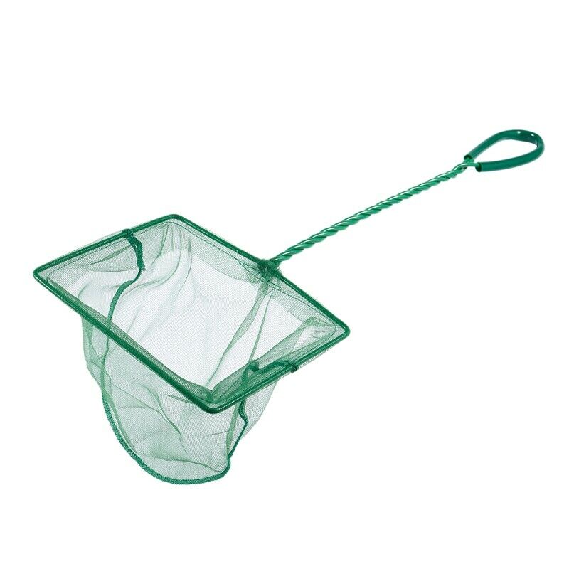 Nylon Aquarium Fish Shrimp Net Meshy, 6-inch, Green
