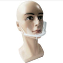 10Pcs Transparent Plastic Face Shield Anti-Splash Anti-fog Food Mouth Nose Cover