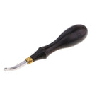 2mm Wooden Handle Edge Beveler Skiving Cutting Tool DIY Leather Craft Tool